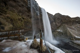 Ice at Seljalandsfoss