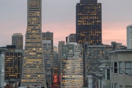 Transamerica Pyramide - at dusk