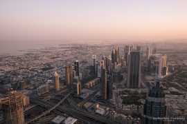Morning view from Burj Khalifa
