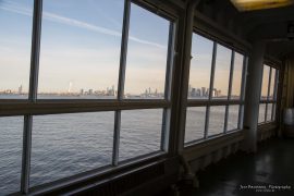 Staten Island Ferry (windows closed in the cold season)