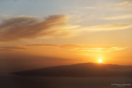 Sunset view of La Gomera