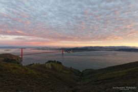 Golden Gate Bridge - sunset (from Marin Headlands)