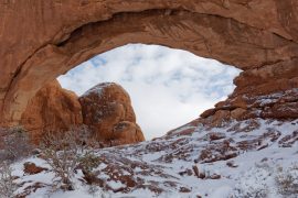 South Window Arch in Snow
