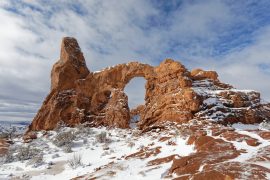 Turret Arch in snow