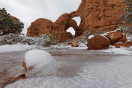 Double Arch in snow