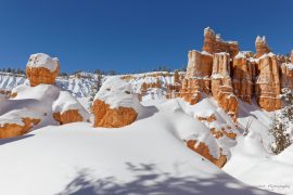 Bryce Canyon - Queens Garden Trail in winter