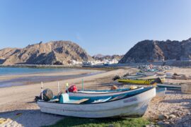 Fischerboote nahe Muscat
